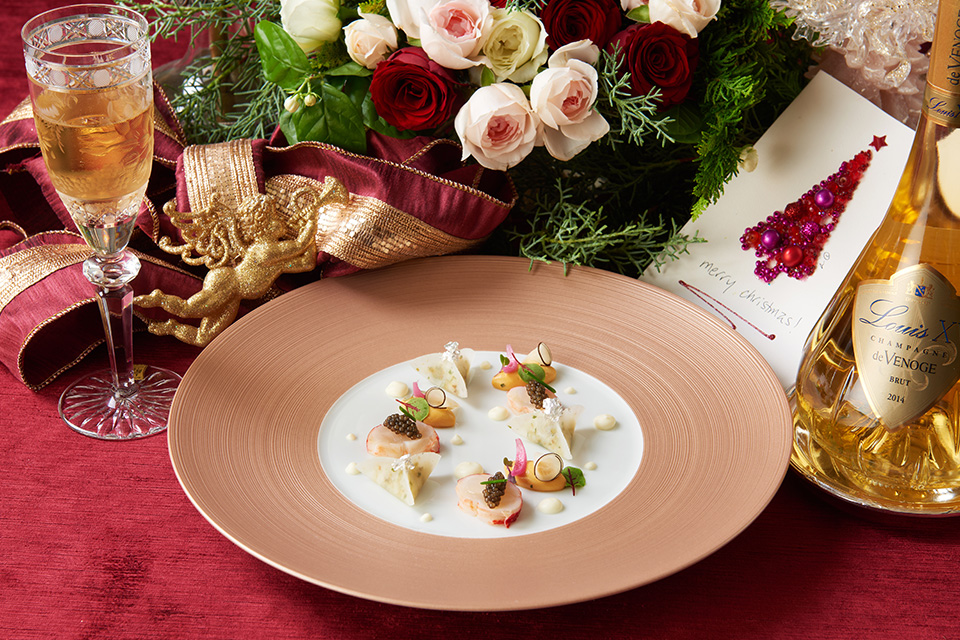 オマール海老のカルパッチョ キャヴィアベルーガ添え