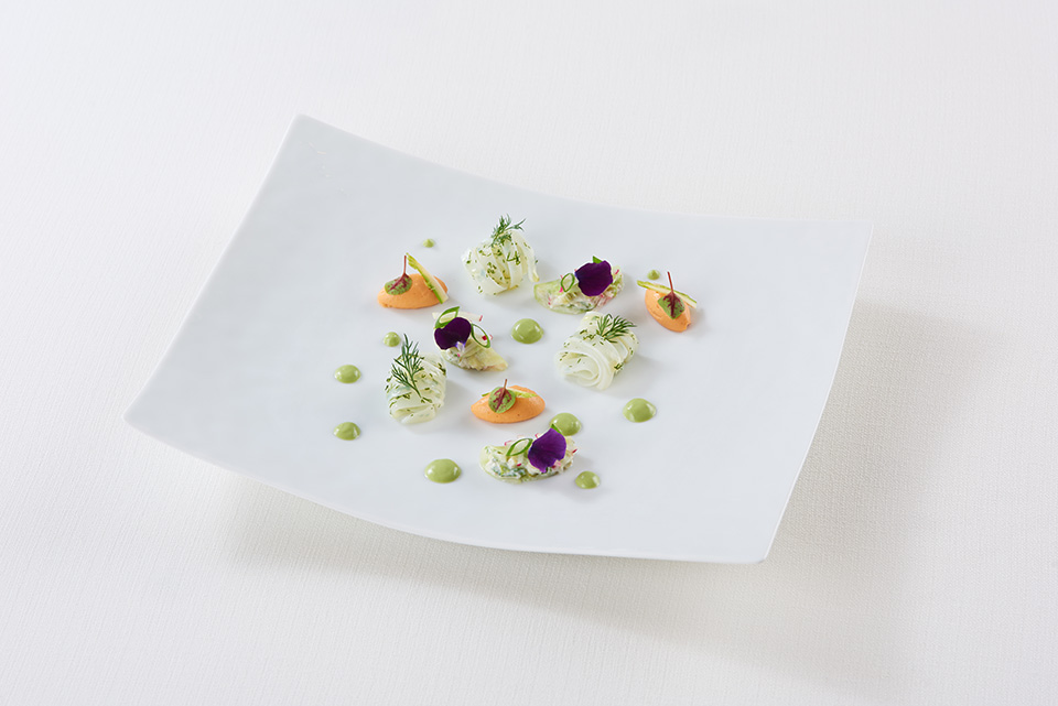 アオリイカのシュブーダンジュ オゼイユの芳香