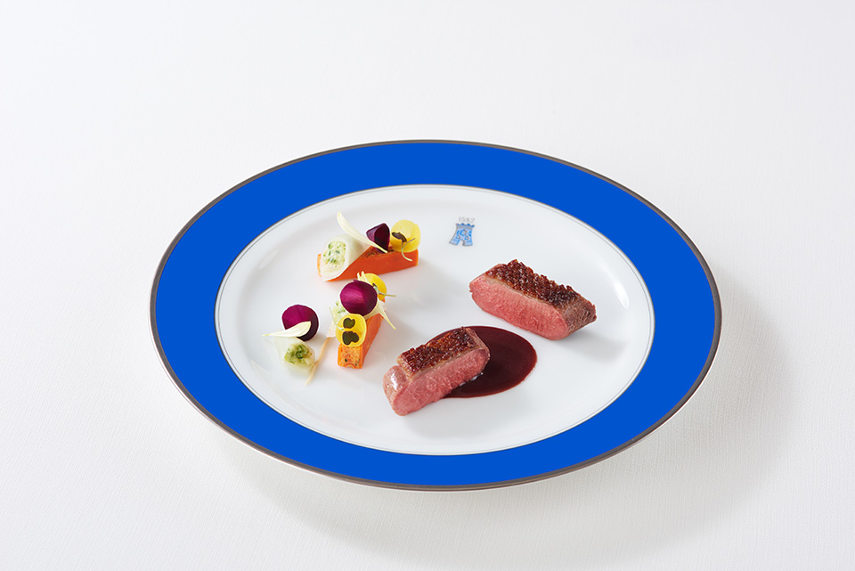 幼鴨のロースト カシスソース