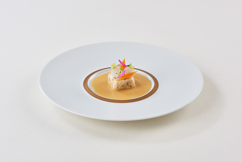 ズワイガニと仔牛のブランケット